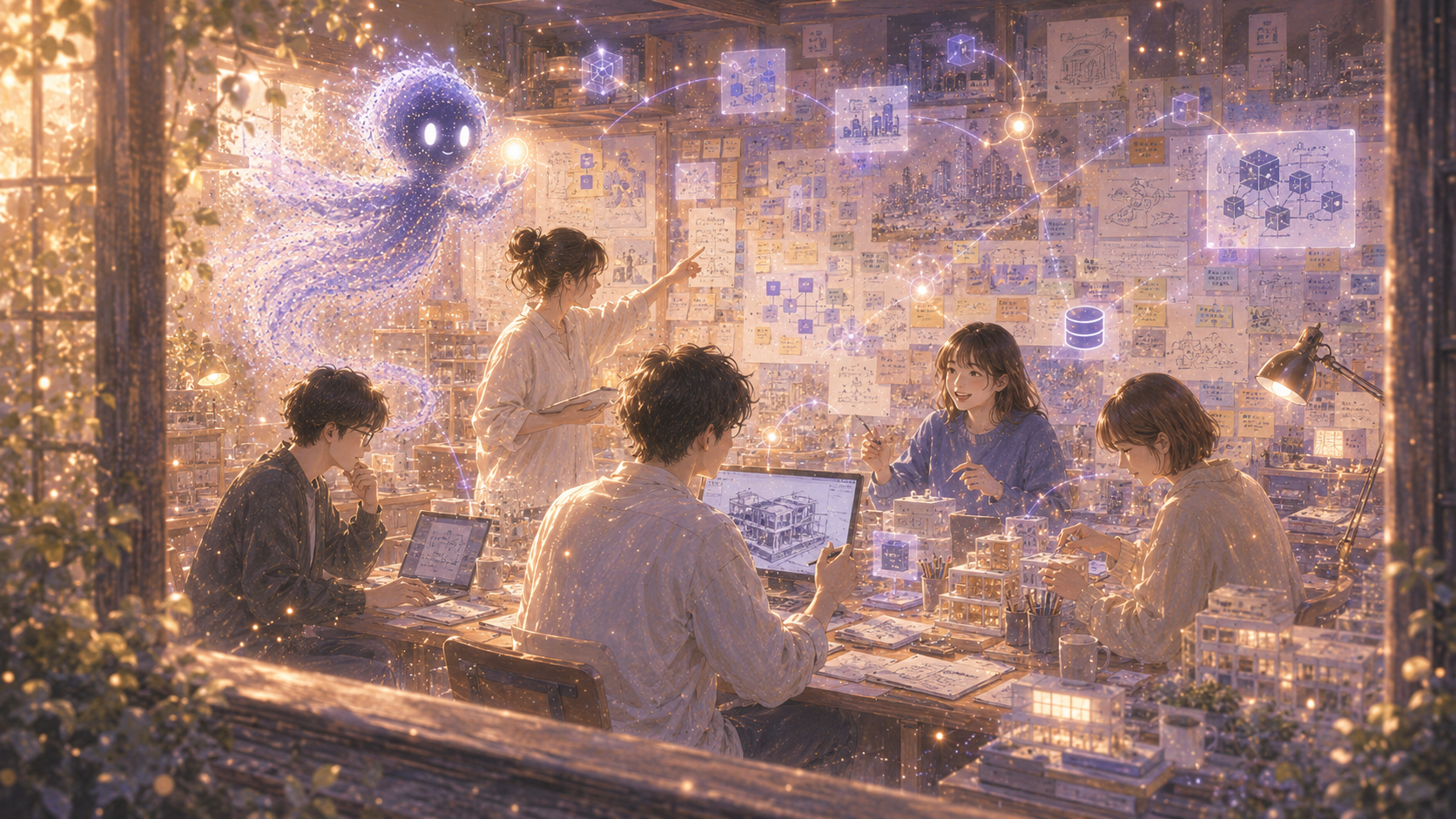 BIMを起点に周辺技術がつながる画像